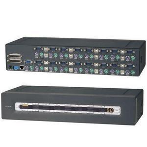 F1DA116T-B Belkin OmniView PRO2 KVM Switch 16 x 2 16 x mini-DIN (PS/2) Keyboard, 16 x mini-DIN (PS/2) Mouse, 16 x HD-15 Video, 16 x USB 2U Rack-mountable (Refurbished)