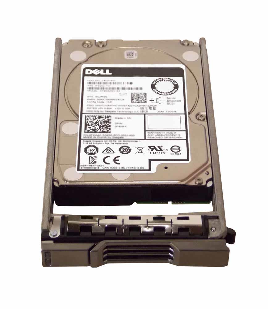 F4VMK-RFB Dell 900GB 10000RPM SAS 12Gbps Hot Swap 2.5-inch Internal Hard Drive Drives with Tray for PowerEdge Server