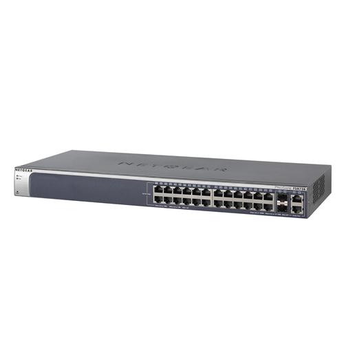 FSM726-300NAS NetGear ProSafe 24-Ports 10/100Mbps Layer 2 Managed Switch With 2 Combo Gigabit Ethernet Ports (Refurbished)