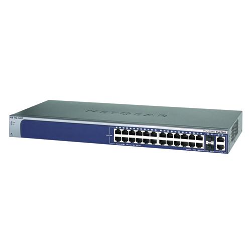 FSM726E-100EUS NetGear ProSafe 24-Ports 10/100Mbps Layer 2 Managed Switch With 2 Gigabit Ports (Refurbished)
