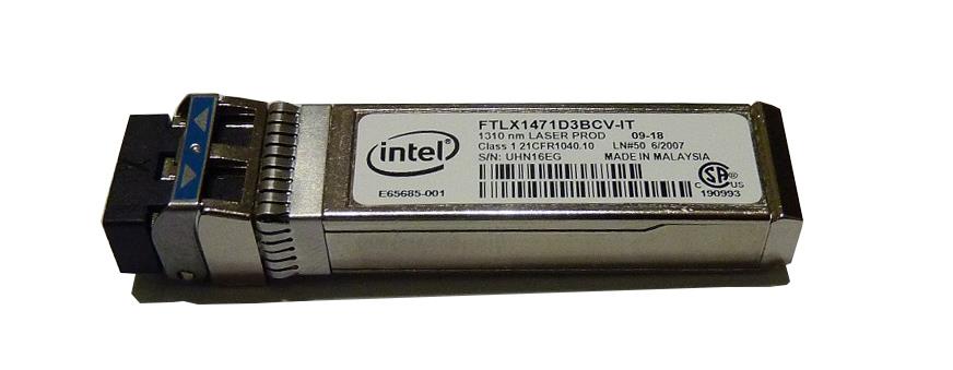 FTLX1471D3BCV-IT Intel 10Gbps 10GBase-LR Single-mode Fiber 10km 1310nm Duplex LC Connector SFP+ Transceiver Module for Finisar Compatible