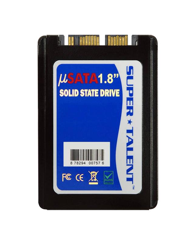 FTR128MU1M Super Talent DuraDrive KX4 Series 128GB MLC SATA 6Gbps uSATA 1.8-inch Internal Solid State Drive (SSD)