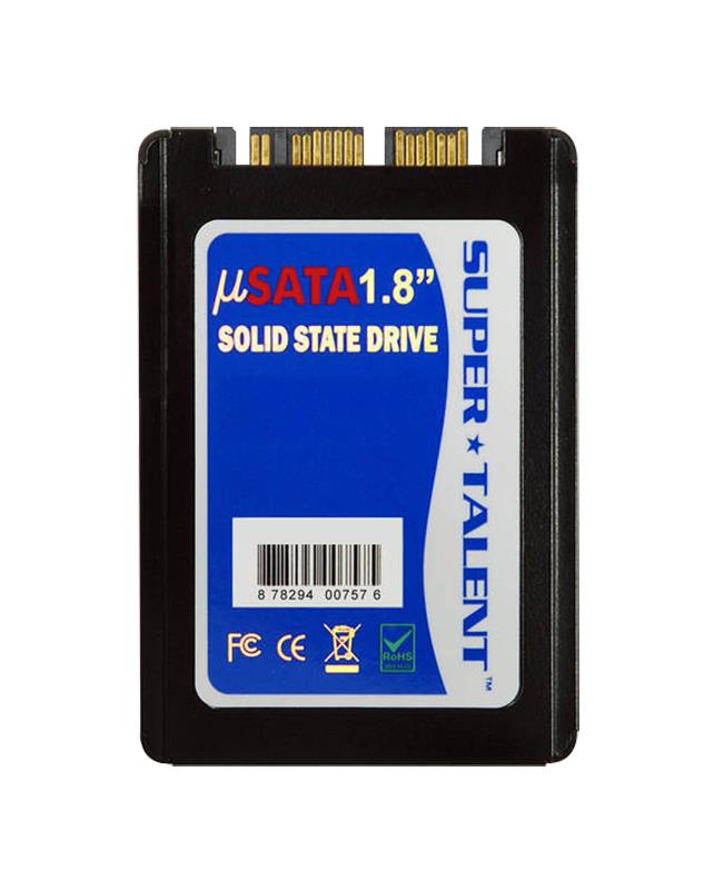 FUM64G218H Super Talent MasterDrive KX2 Series 64GB MLC SATA 3Gbps uSATA 1.8-inch Internal Solid State Drive (SSD)