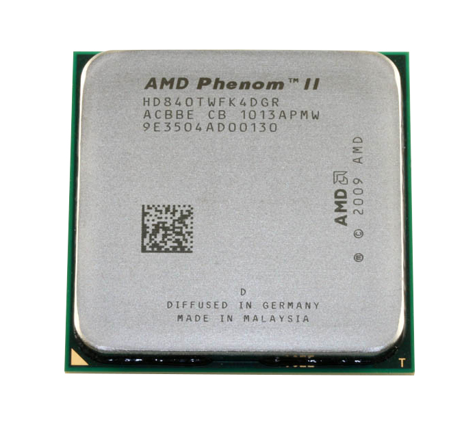 HD840TWFK4DGR AMD Phenom II X4 840T Quad-Core 2.90GHz 4.00GT/s 6MB L3 Cache Socket AM2+ Processor Upgrade