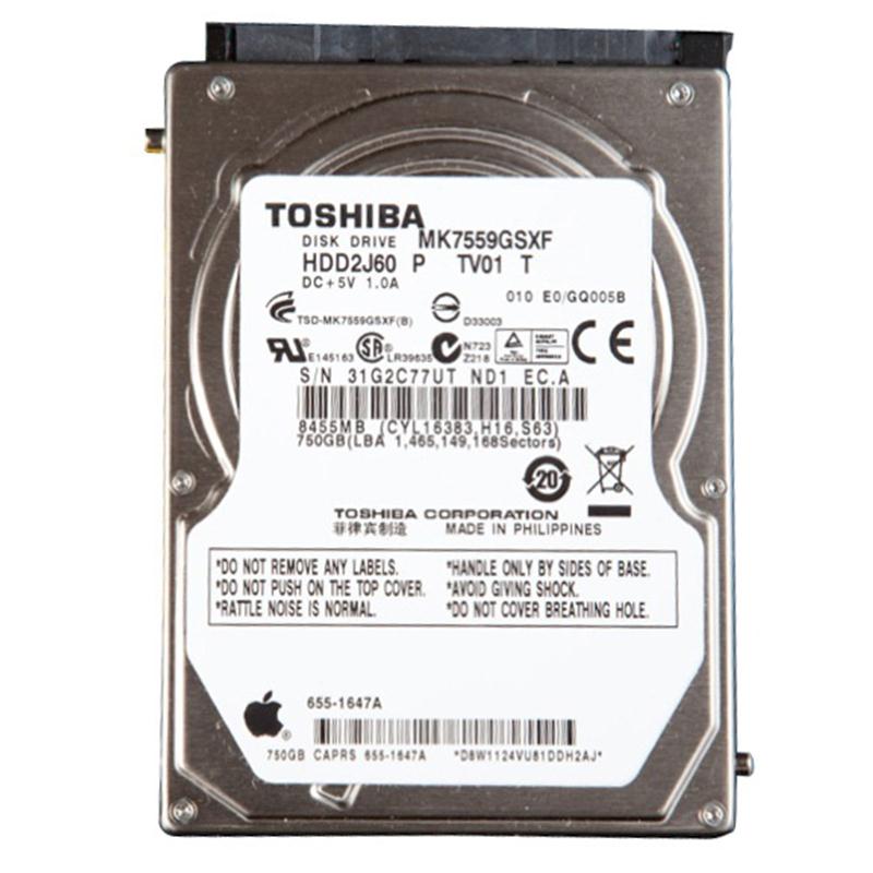 HDD2J60 Toshiba 750GB 5400RPM SATA 3Gbps 8MB Cache 2.5-inch Internal Hard Drive