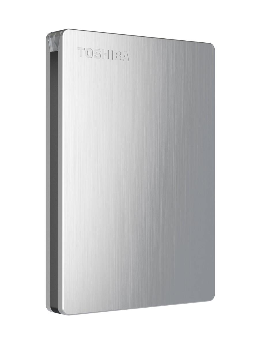HDTD205XSMDA Toshiba Canvio Slim II 500GB 5400RPM USB 3.0 8MB Cache 2.5-inch External Hard Drive (Silver) (Refurbished)