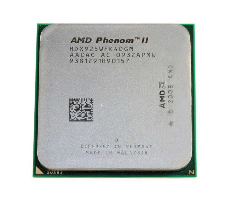 HDX925WFK4DGM-N AMD Phenom II X4 925 Quad-Core 2.80GHz 4.00GT/s 6MB L3 Cache Socket AM3 Processor Upgrade