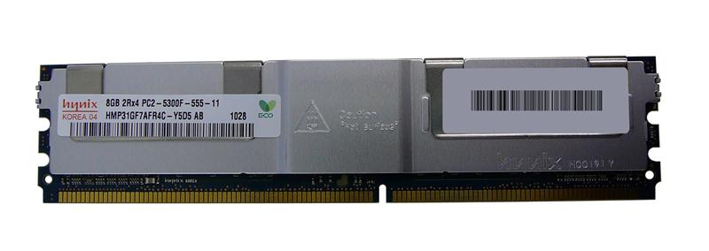 HMP31GF7AFR4C-Y5D5 Hynix 8GB PC2-5300 DDR2-667MHz ECC Fully Buffered CL5 240-Pin DIMM Dual Rank Memory Module
