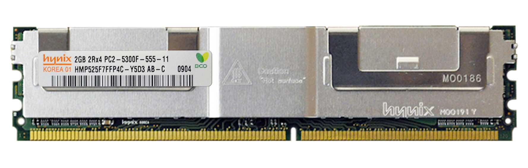 HMP525F7FFP4C-Y5D3 Hynix 2GB PC2-5300 DDR2-667MHz ECC Fully Buffered CL5 240-Pin DIMM Dual Rank Memory Module