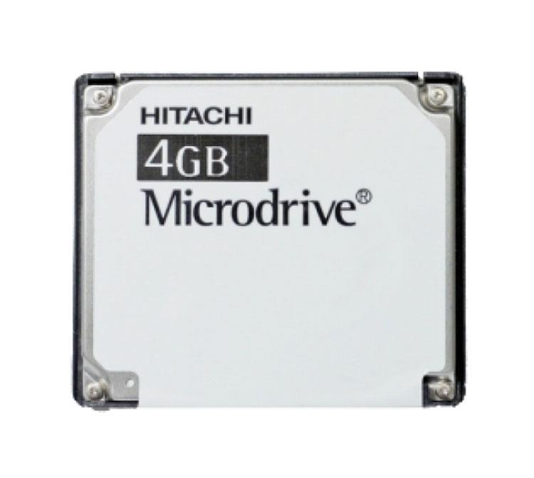 HMS360404D5CF00 Hitachi Microdrive 3K4 4GB 3600RPM CompactFlash (CF+) Type II 128KB Cache 1-inch Internal Hard Drive