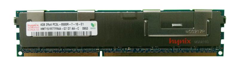 HMT151R7TFR4A-G7 Hynix 4GB PC3-8500 DDR3-1066MHz ECC Registered CL7 240-Pin DIMM 1.35V Low Voltage Dual Rank Memory Module
