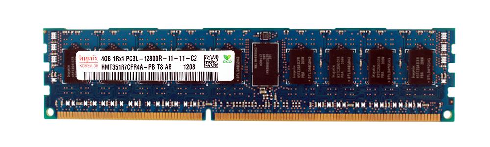 HMT351R7CFR4A-PB Hynix 4GB PC3-12800 DDR3-1600MHz ECC Registered CL11 240-Pin DIMM 1.35V Low Voltage Single Rank Memory Module