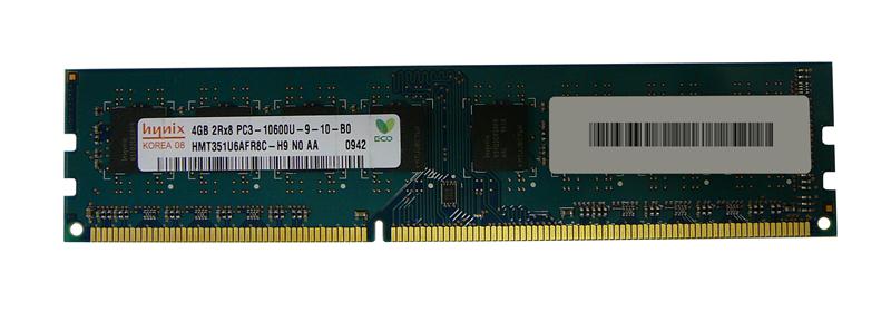 HMT351U6AFR8C-H9 Hynix 4GB PC3-10600 DDR3-1333MHz non-ECC Unbuffered CL9 240-Pin DIMM Dual Rank Memory Module