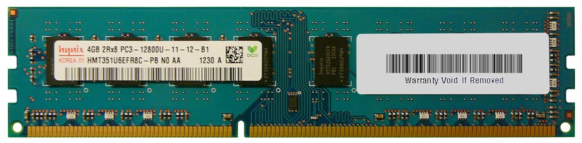 HMT351U6EFR8C-PB Hynix 4GB PC3-12800 DDR3-1600MHz non-ECC Unbuffered CL11 240-Pin DIMM Dual Rank Memory Module
