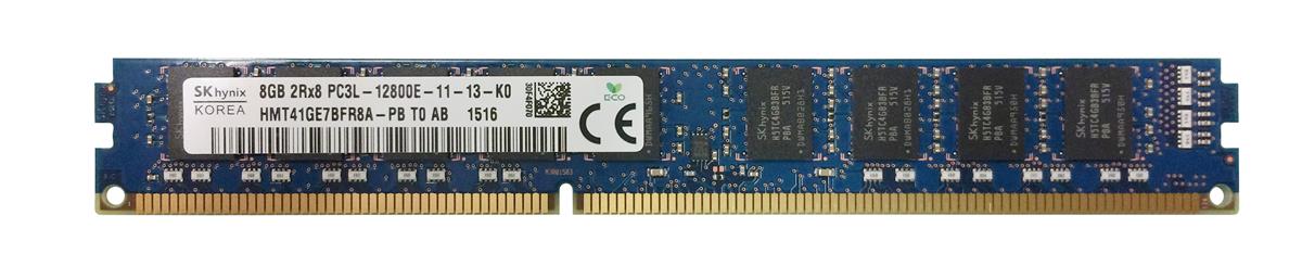 HMT41GE7BFR8A-PBT0 Hynix 8GB PC3-12800 DDR3-1600MHz ECC Unbuffered CL11 240-Pin DIMM 1.35V Low Voltage Very Low Profile (VLP) Dual Rank Memory Module