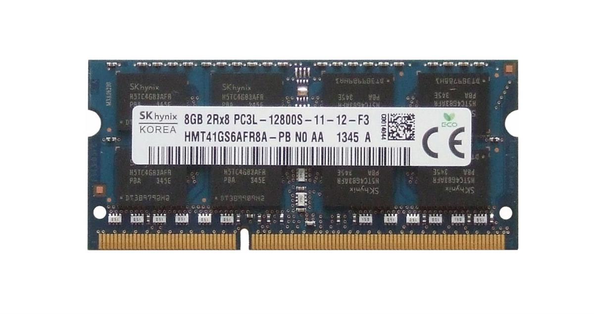 HMT41GS6AFR8A-PB Hynix 8GB PC3-12800 DDR3-1600MHz non-ECC Unbuffered CL11 204-Pin SoDimm 1.35V Low Voltage Dual Rank Memory Module