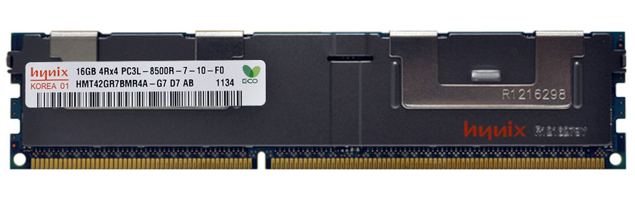 HMT42GR7BMR4A-G7 Hynix 16GB PC3-8500 DDR3-1066MHz ECC Registered CL7 240-Pin DIMM 1.35V Low Voltage Quad Rank Memory Module