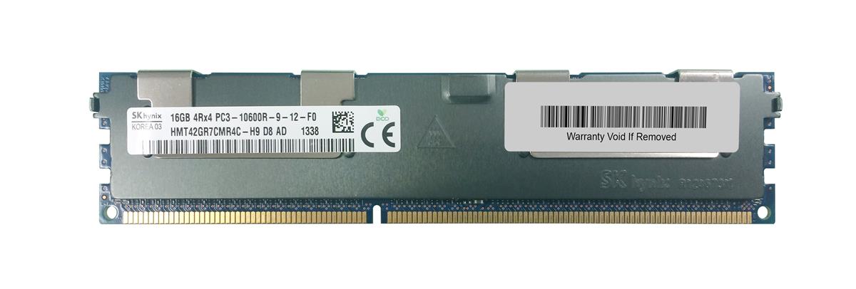 HMT42GR7CMR4C-H9 Hynix 16GB PC3-10600 DDR3-1333MHz ECC Registered CL9 240-Pin DIMM Quad Rank Memory Module
