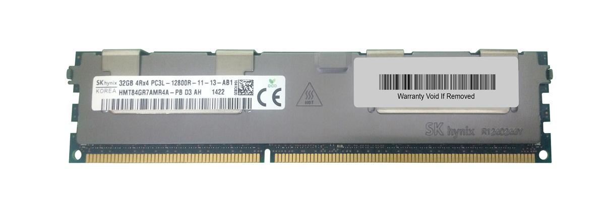 HMT84GR7AMR4A-PBD3 Hynix 32GB PC3-12800 DDR3-1600MHz ECC Registered CL11 240-Pin DIMM 1.35V Low Voltage Quad Rank Memory Module