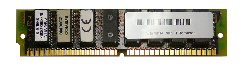 HYM364030GS-70 Siemens 16MB Module 4x36-70ns Parity FastPage 5v 72-Pin Simm
