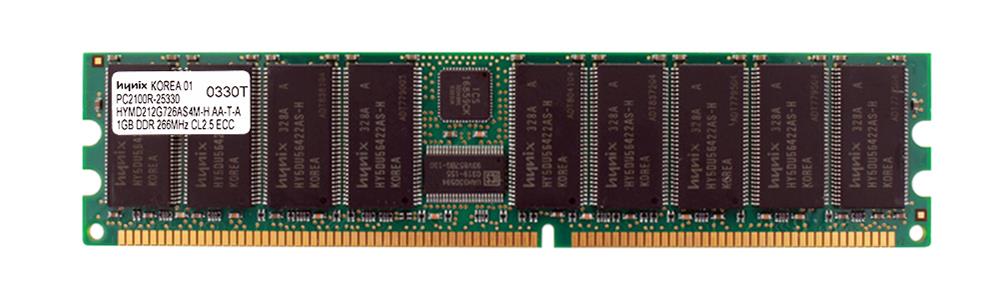 HYMD212G726AS4M-H Hynix 1GB PC2100 DDR-266MHz Registered ECC CL2.5 184-Pin DIMM 2.5V Memory Module
