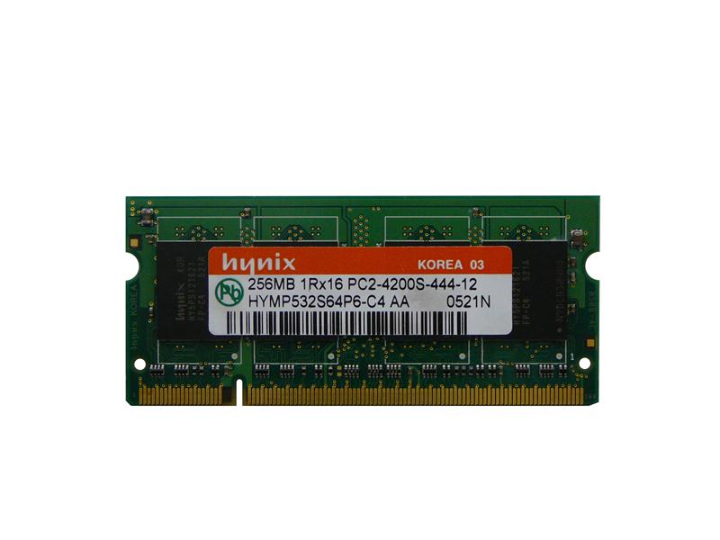 HYMP532S64P6-C4 Hynix 256MB PC2-4200 DDR2-533MHz non-ECC Unbuffered CL4 200-Pin SoDimm Memory Module