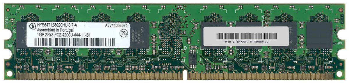 HYS64T128020HU-3.7-A Infineon 1GB PC2-4200 DDR2-533MHz non-ECC Unbuffered CL4 240-Pin DIMM Memory Module
