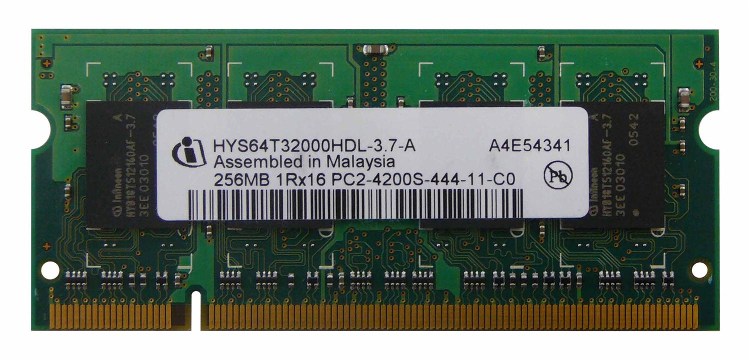 HYS64T32000HDL-3.7-A Infineon 256MB PC2-4200 DDR2-533MHz 200-Pin SoDimm Memory Module