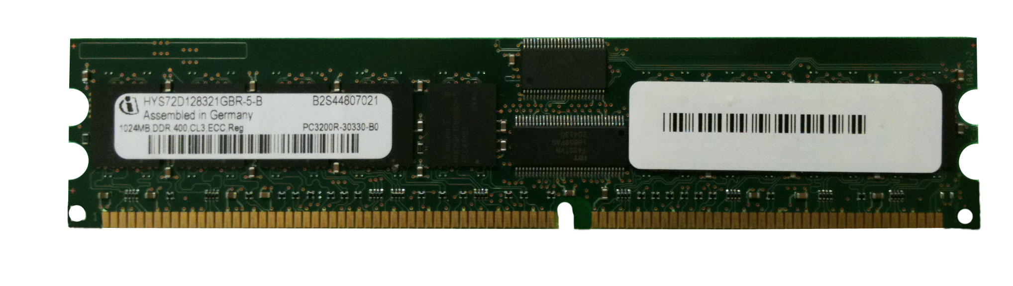 M4L-PC1400D8R3A-1G M4L Certified 1GB 400MHz DDR PC3200 Reg ECC CL3 184-Pin Dual Rank x8 DIMM