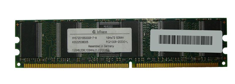 3D-14D218R9163-128M 128MB Module DDR PC2100 CL=2.5 Registered ECC DDR266 2.5V 16Meg x 72 for SuperMicro SuperServer 7044H-TRB(SYS-7044H-TRB) n/a
