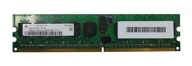 HYS72T32000HR-5A Infineon 256MB PC2-3200 DDR2-400MHz ECC Registered CL3 240-Pin DIMM Single Rank Memory Module