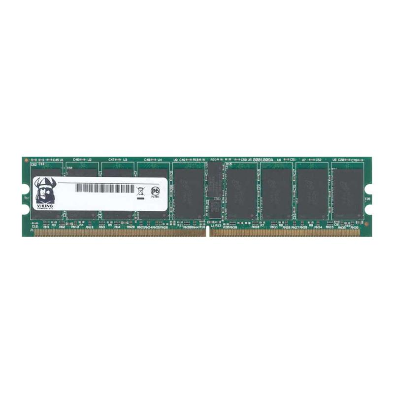 INT6472RDDR400 Viking 512MB PC2-3200 DDR2-400MHz ECC Registered CL3 240-Pin DIMM Dual Rank Memory Module