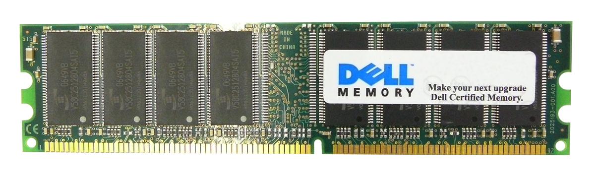 K4124 Dell 512MB PC2100 DDR-266MHz non-ECC Unbuffered CL2.5 184-Pin DIMM 2.5V Memory Module