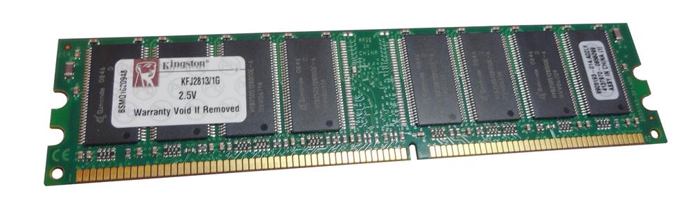 KFJ2813/1G Kingston 1GB PC2700 DDR-333MHz non-ECC Unbuffered CL2.5 184-Pin DIMM 2.5V Memory Module S26361-F2813-E231, S26361-F2813-L231