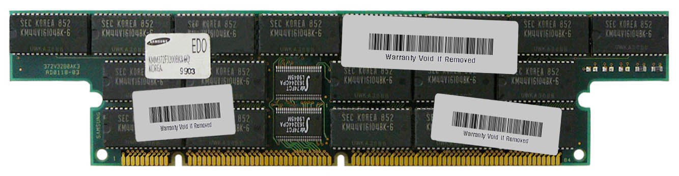 88.90449 512MB Kit (2 X 256MB) EDO ECC 50ns 168-Pin DIMM Memory for Sun Ultra 5 Model 270 n/a