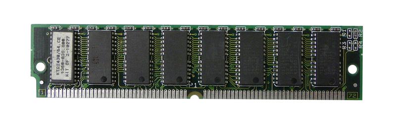 KTC2430/64(1OF2PCKIT) Kingston 64MB Kit (2 X 32MB) EDO non-ECC 60ns 72-Pin SIMM Memory Module