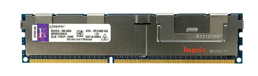 KTD-PE310Q/16G Kingston 16GB PC3-8500 DDR3-1066MHz ECC Registered CL7 240-Pin DIMM Quad Rank x4 Memory Module for Dell A3138306; A3721495; A3721501; A3721506; A5272861; A5272870