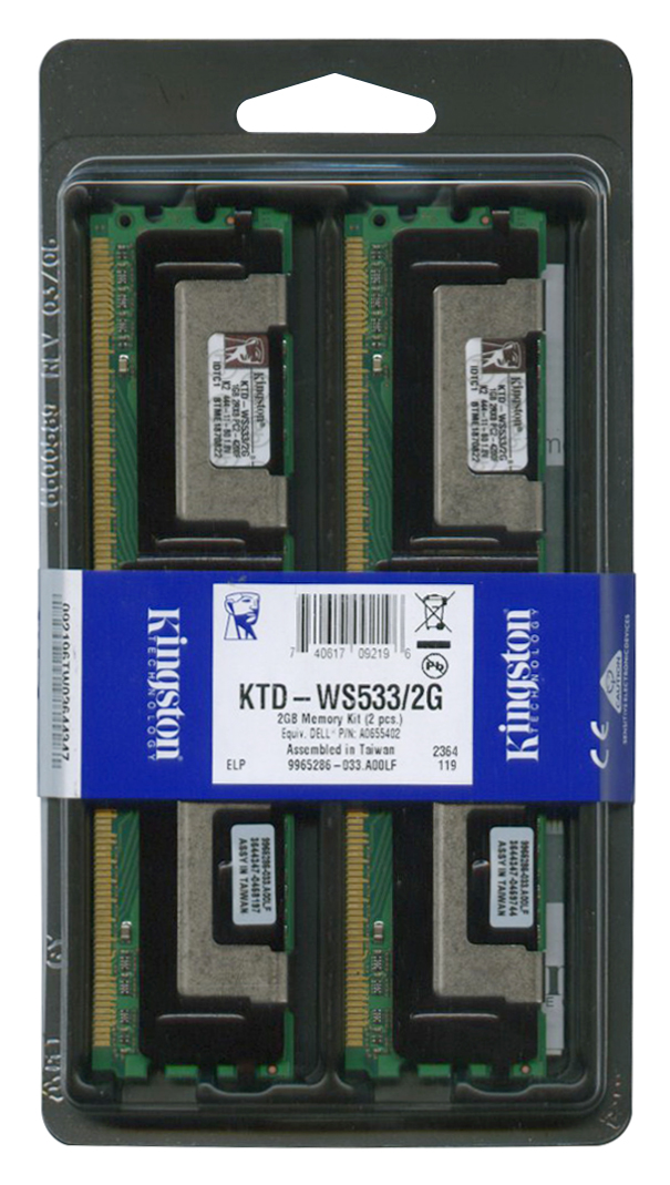 Mémoire d'ordinateur portable RAM de 1 Go DDR2-533 PC2-4200 non - ECC