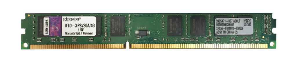 KTD-XPS730A/4G-A1 Kingston 4GB PC3-8500 DDR3-1066MHz non-ECC Unbuffered CL7 240-Pin DIMM Dual Rank Memory Module for Dell