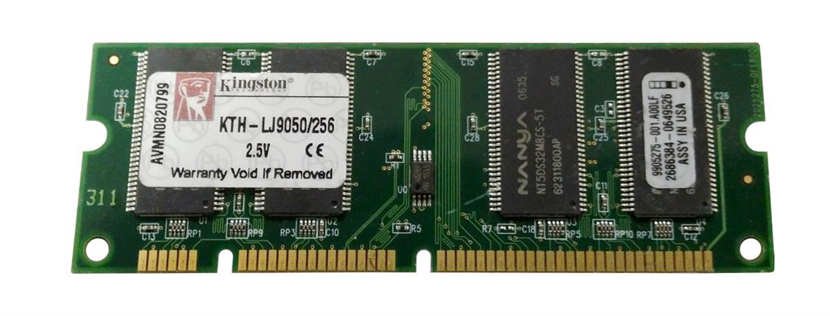 KTH-LJ9050/256 Kingston 256MB PC2100 DDR-266MHz non-ECC Unbuffered CL2.5 100-Pin DIMM Memory Module for HP/Compaq LaserJet Series Q2627A