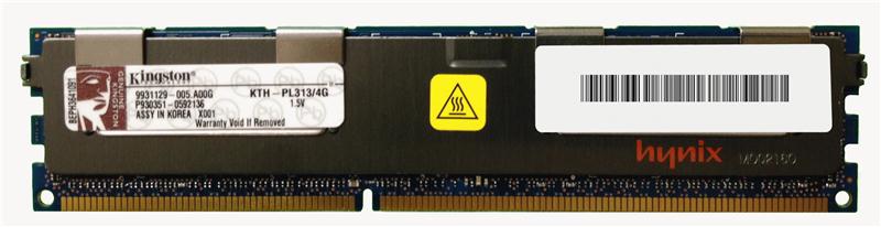 KTH-PL313/4G Kingston 4GB PC3-10600 DDR3-1333MHz ECC Registered CL9 240-Pin DIMM Dual Rank Memory Module for HP/Compaq