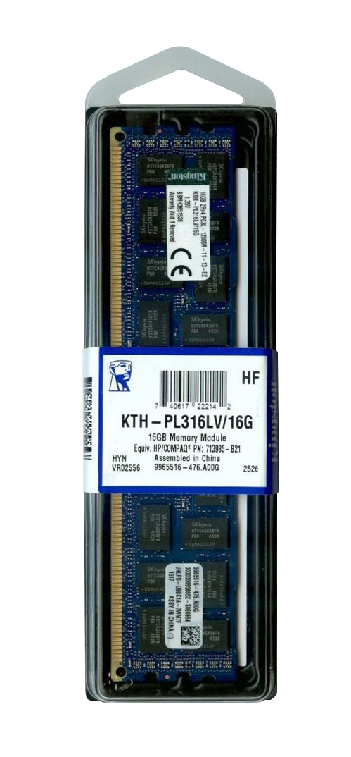 KTH-PL316LV/16G Kingston 16GB DDR3 PC12800 Memory
