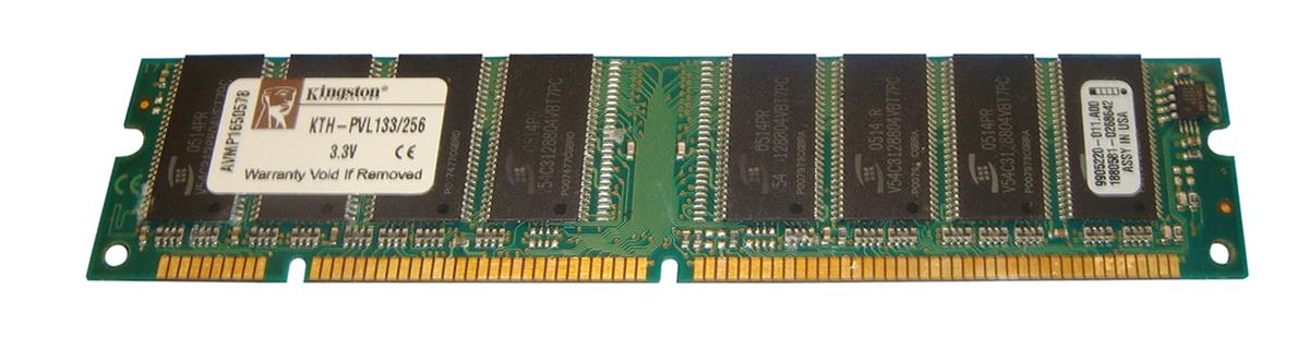 KTH-PVL133/256 Kingston 256MB PC133 133MHz non-ECC Unbuffered CL3 168-Pin DIMM Memory Module P5300A