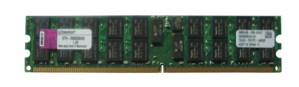 KTH-XW8200/4G Kingston 4GB PC2-3200 DDR2-400MHz ECC Registered CL3 240-Pin DIMM Dual Rank Memory Module for HP/Compaq