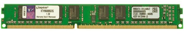 KTH9600BS/2G Kingston 2GB PC3-10600 DDR3-1333MHz non-ECC Unbuffered CL9 240-Pin DIMM Single Rank Memory Module for HP/Compaq