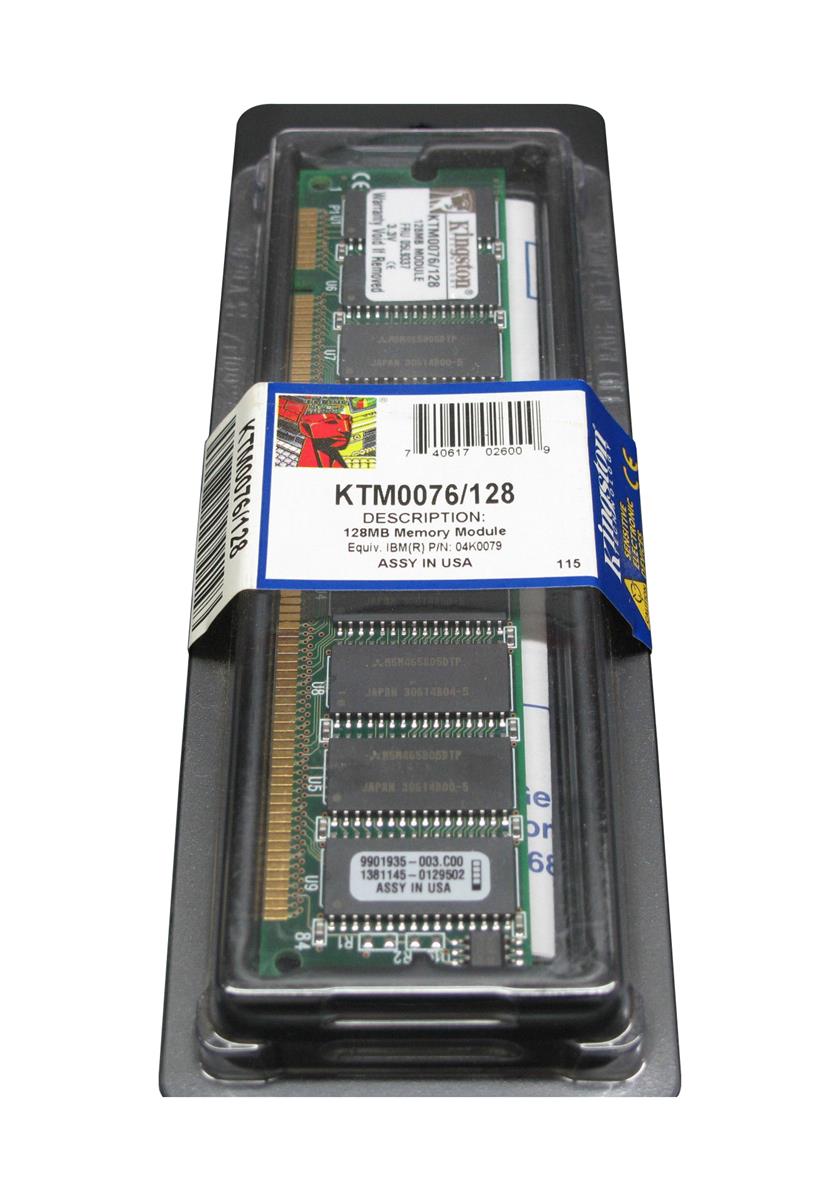 KTM0076/128 Kingston 128MB Module For IBM PC 300Pl