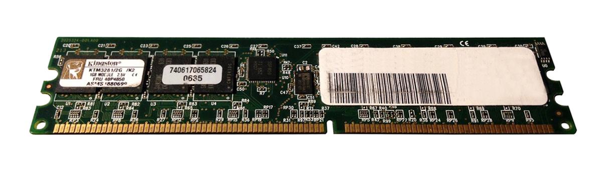 KTM3281/2G Kingston 2GB Kit (2 X 1GB) PC1600 DDR-200MHz Registered ECC CL2 184-Pin DIMM 2.5V Memory for IBM 33L3285 (2pcs); 33L3286 (2pcs); 40P4850