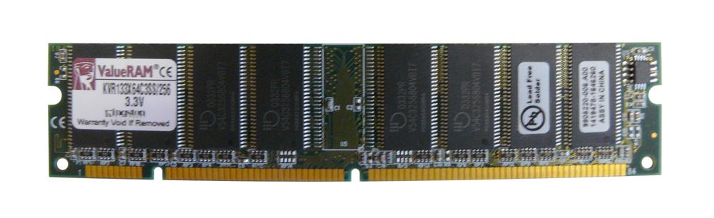 KVR133X64C3SS/256 Kingston 256MB PC133 133MHz non-ECC Unbuffered CL3 168-Pin DIMM Memory Module