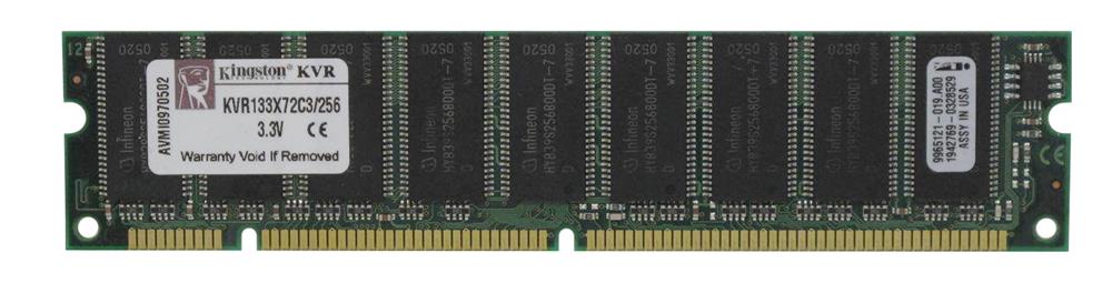 KVR133X72C3/256 Kingston 256MB PC133 133MHz ECC Unbuffered CL3 168-Pin DIMM Memory Module