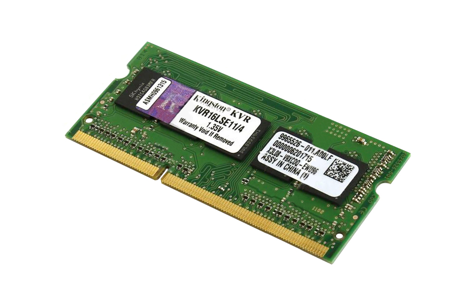 KVR16LSE11/4 Kingston 4GB PC3-12800 DDR3-1600MHz ECC Unbuffered CL11 204-Pin SoDimm 1.35V Low Voltage Memory Module w/TS